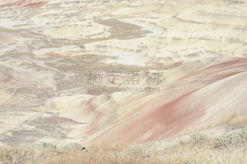 地形,色彩鲜艳,画山,约翰日国家纪念馆,化石遗址,自然,俄勒冈州,俄勒冈郡,水平画幅,山