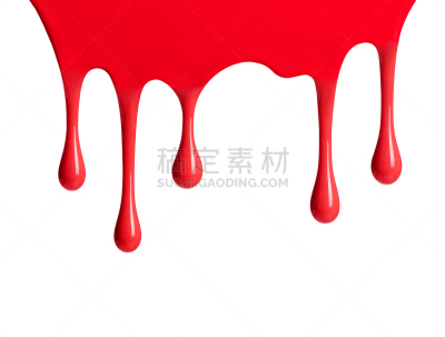 水滴,红色,白色背景,分离着色,涂料,点状,水平画幅,无人,抽象,墨水