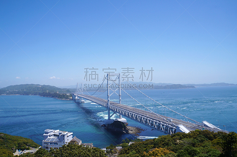 The Ōnaruto Bridge (Ōnaruto-kyō, lit. 'Great Naruto Bridge') is a suspension bridge on the route connecting Minamiawaji, Hyogo on Awaji Island with Naruto, Tokushima on Ōge Island, Japan. Completed in 1985, it has a main span of 876 metres (2,874 ft).