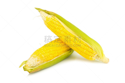 玉米,分离着色,白色背景,清新,水平画幅,无人,配方,膳食,干的,泰国