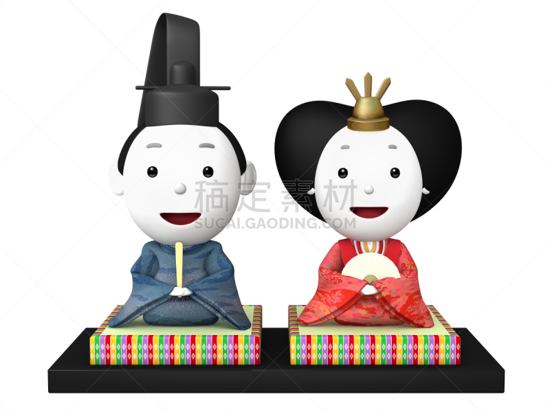 绘画插图,日本,女孩,三维图形,传统节日,希娜娃娃,女儿节,美,女人,水平画幅