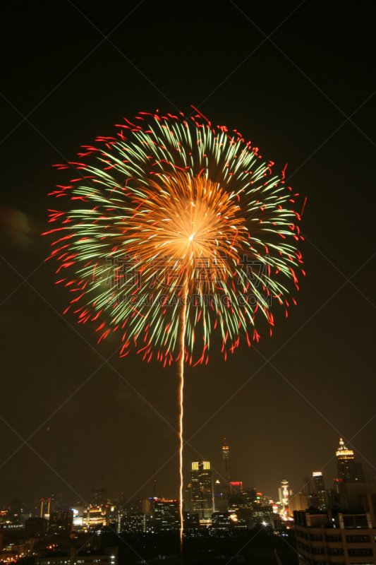 传统节日,城市,垂直画幅,夜晚,无人,宫殿,2015年,放焰火,雾,摄影