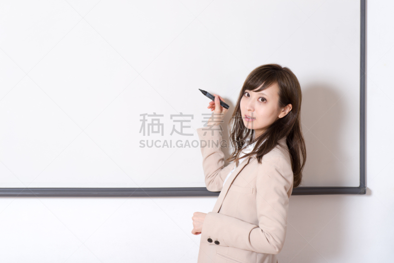 日本人,女人,教室,研究会,讲座板,演说家,讲师,东亚,套装,仅成年人