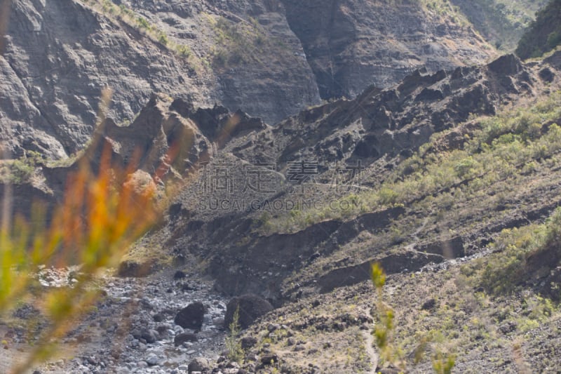 留尼汪（法属）,徒步旅行,天空,留白,水平画幅,无人,火山地形,马法提环岛,户外,云景