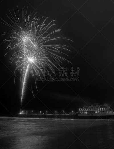放焰火,代顿海滩,佛罗里达,新年前夕,垂直画幅,美,城镇景观,公园,新的,度假胜地