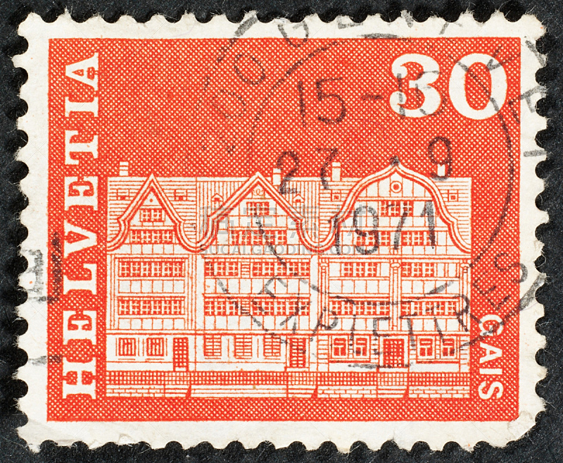 邮票,数字30,数字0,一个物体,背景分离,全球通讯,古董,古典式,影棚拍摄,瑞士