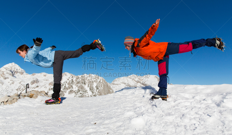 julian alps,斯洛文尼亚,青少年,水平画幅,雪,户外,图像,斯洛文尼亚波流卡,青年人,母亲