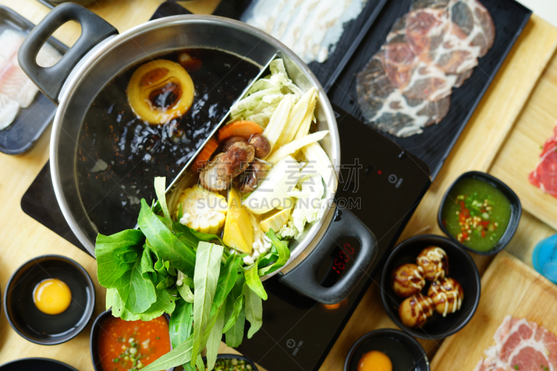 食品,饮食,沙拉碗,水平画幅,米,膳食,泰国,涮涮锅,东方食品,青木瓜沙拉