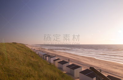 荷兰,荷兰隧道,布得,公共浴室,木板路,栈桥码头,水平画幅,沙子,硬木地板,海岸地形