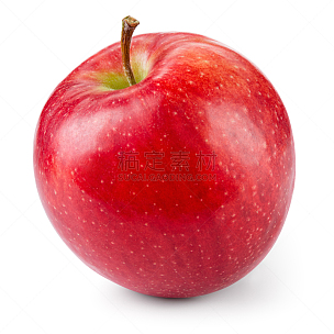 苹果,白色,红色,背景分离,清新,分离着色,有机食品,剪贴路径,白色背景,生食