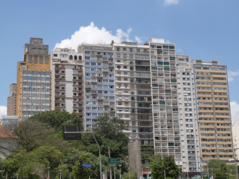 柏林墙,天空,水平画幅,无人,巴西,户外,城市,居住区,都市风景,摄影预览效果