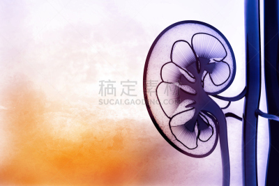 人类肾脏,横截面,水平画幅,动脉,人类腺体,绘画插图,抽象,人,科学