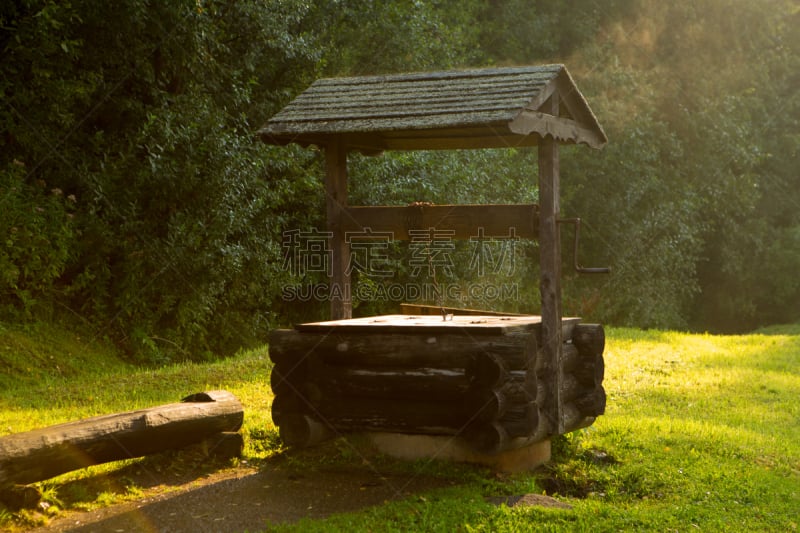 乡村,古老的,建筑结构,白昼,亚历山大普希金,小屋,建筑外部,房屋,图像