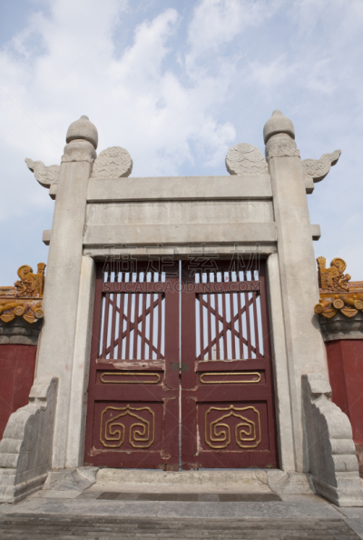 大门,2008,垂直画幅,建筑,蓝色,东亚,夏天,石材,过去,门