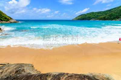 波浪,海滩,自然美,热带气候,云,泰国,夏天,户外,天空,晴朗