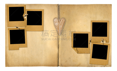相册,白色,分离着色,开着的,书,书页,古老的,空白的,摄影,复古