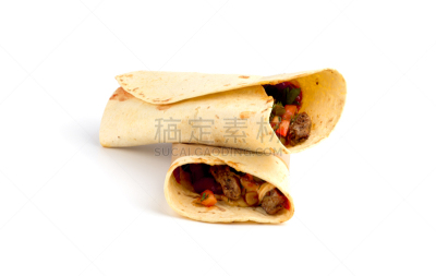 沙瓦玛,烤肉串,白色背景,特写,格子烤肉,传统,蔬菜,热,清新,背景分离