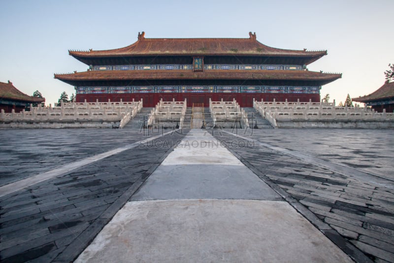 远古的,建筑外部,寺庙,传统,太庙,中式庭院,日落时分,北京,古代,亭台楼阁