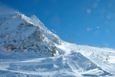 hintertux glacier,滑雪坡,提举,活力,运动,奥地利,霜,雪,自然美,蒂罗尔州