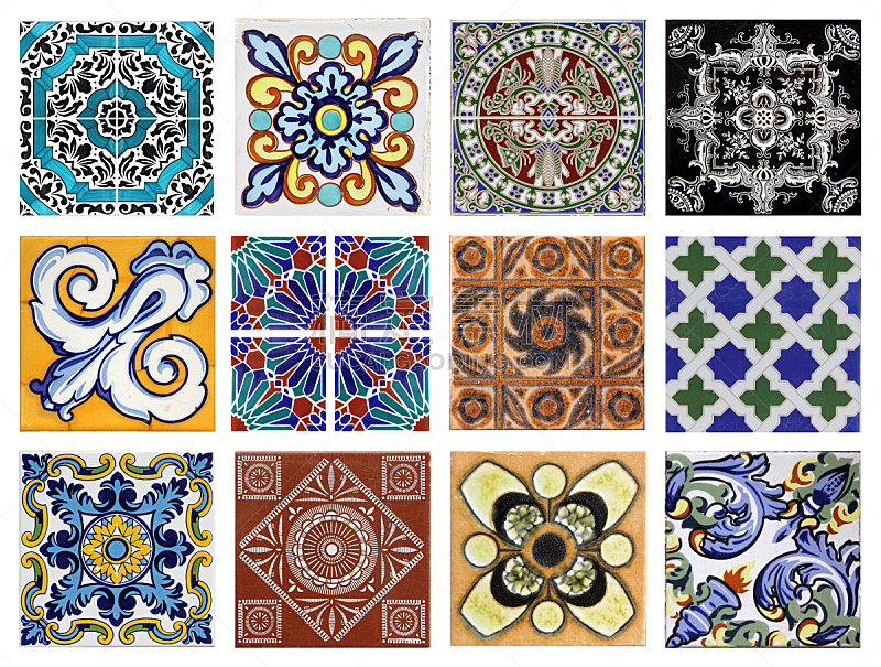 巴伦西亚省,纹理,与众不同,华丽的,平视角,几何形状,美术工艺,简单,瓷砖,古董