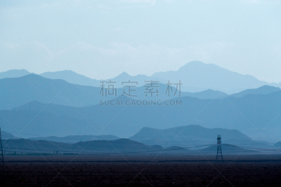 山脉,在上面,黄昏,天空,伊朗,纯净,山脊,自由,简单,著名景点