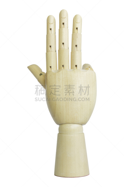 木制,手,模型,白色背景,分离着色,假人撞击测试,垂直画幅,留白,无人,符号