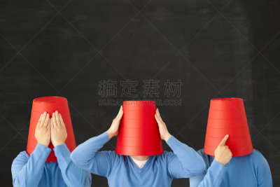 捂眼睛,非礼勿听,洗耳恭听,非礼勿说,概念和主题,空白的,留白,水平画幅,无人,不关心