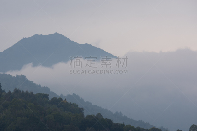 山,云,便帽,毯子,塔玛皮斯山,马林县,自然,水平画幅,地形,无人