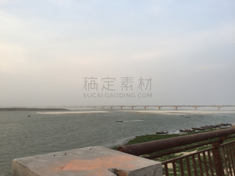 比哈尔,巴特那,水平画幅,无人,洗澡梯,运河,瓦拉纳西,河流,浮桥,户外