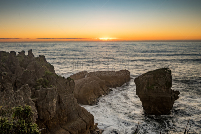 punakaiki,薄饼岩,呼吸孔,地形,新西兰,格雷茅斯,新西兰南岛,水,美,水平画幅