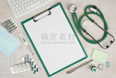 书桌,概念,背景,水平画幅,木制,健康保健,温度计,面罩,金属