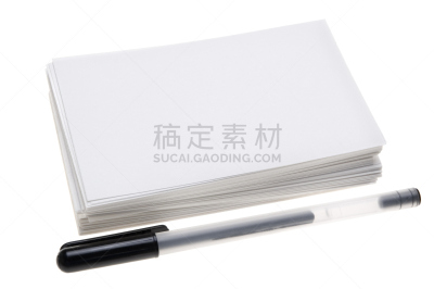 空白的,索引卡,留白,水平画幅,无人,写字器具,白色背景,背景分离,白色,彩色图片
