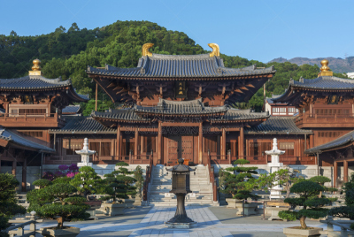 寺庙,唐朝,盆景,女修道院,九龙,灵性,中国,水平画幅,无人,当地著名景点
