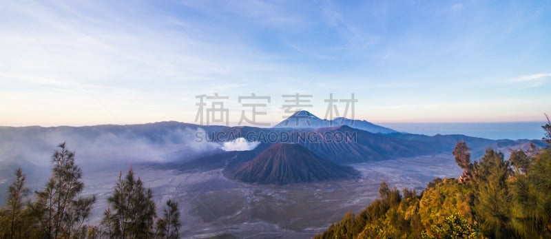 婆罗摩火山,山,风景,塞梅鲁火山,滕格尔火山,bromo-tengger-semeru national park,东爪哇,爪哇,火山口,天空