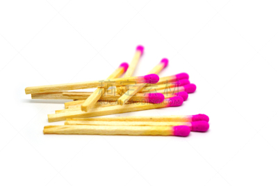 火柴棍,白色背景,翻盖火柴盒,火柴盒,火柴,易燃品,热,背景分离,照明设备,长的