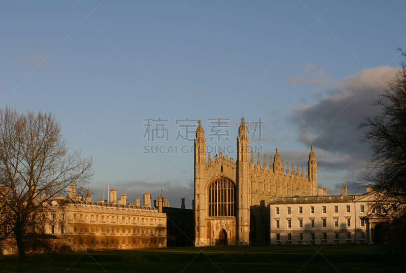 英格兰,大教堂,剑桥,英国剑桥,教堂,水平画幅,圣诞节,建筑,学生,彩色图片