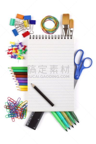 办公室,办公用品,学生,垂直画幅,留白,回形针,消息,无人,图钉,书页