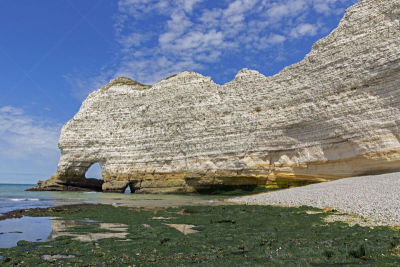 法国,诺曼底,诺曼底埃特塔尔海滩,white cliffs,著名自然景观,大西洋,著名景点,自然美,海岸线,鹅卵石