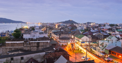 宋卡府,泰国,古城,合艾市,水平画幅,建筑,无人,城市天际线,户外,居住区
