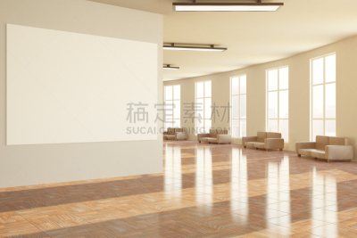 空白的,门厅,复式楼,办公室,新的,水平画幅,墙,无人,干净