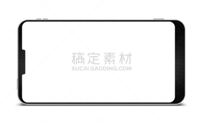 现代,白色背景,分离着色,智能手机,高雅,剪贴路径,正面视角,绘画插图,留白,新的