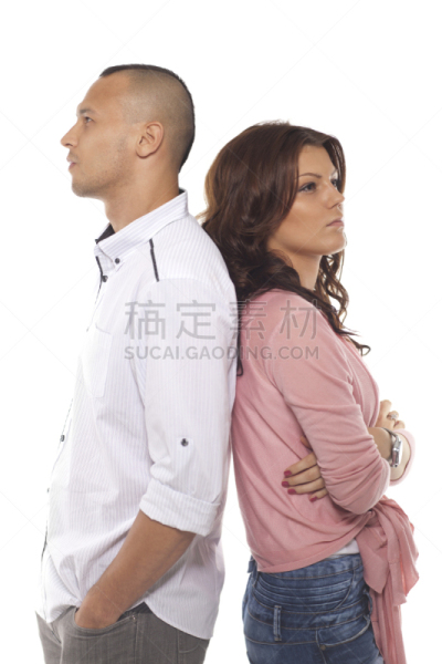 注视镜头,青年伴侣,垂直画幅,留白,四肢,女朋友,男性,头发,青年人,分享