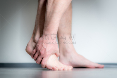 痛苦,男人,足,健康保健,运动,药,腿,踝,关节,情绪压力