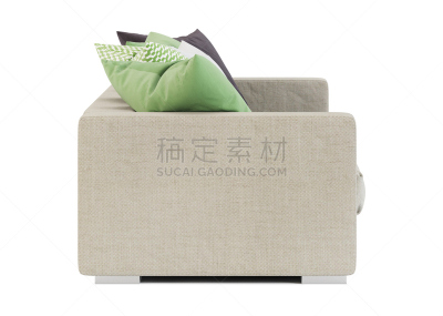 沙发,三维图形,白色背景,分离着色,休闲活动,水平画幅,纺织品,无人,绘画插图,家具