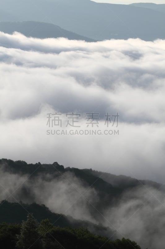 云景,海洋,白色,自然,长野县,山脊,kirigamine,垂直画幅,风景,千野