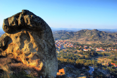 乡村,孟山都,天空,岩石山,水平画幅,无人,户外,过去,葡萄牙,楼梯