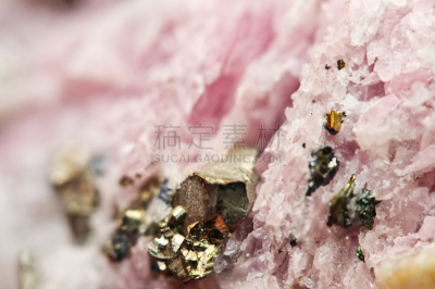 矿物质,自然,粉色,水晶,黄铁矿,大特写,粒子,背景,纹理效果,自然美