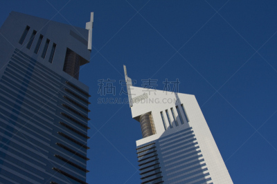 天空,蓝色,阿联酋大厦,迪拜,未来,水平画幅,建筑,城市天际线,城市生活,户外