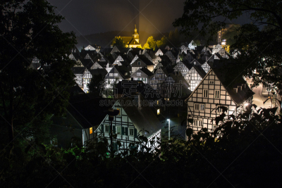科德宝,夜晚,德国,窗户,水平画幅,建筑,无人,乡村,半木结构