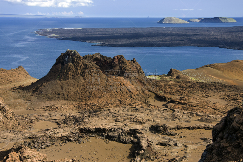 火山地形,加拉帕戈斯群岛,巴佗罗密群岛,水平画幅,偏远的,户外,世界遗产,火山口,自然,厄瓜多尔